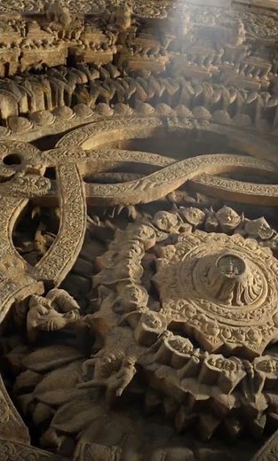 Step into the 12th century and gaze upon the Chennakeshava Temple's breathtaking ceiling artistry.