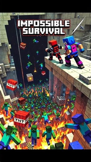 Can We Survive the Zombie Horde? 🧟‍♂️ Minecraft Trap Challenge!