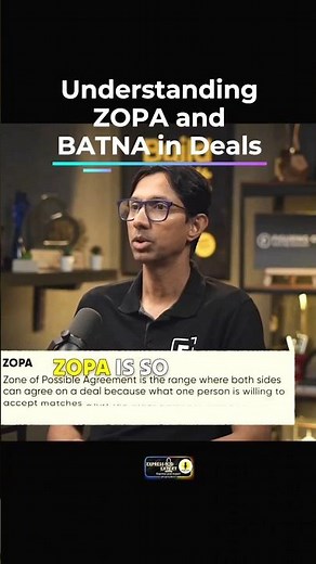 Understanding ZOPA and BATNA In Deals #shorts #shortsviral #shortsreels