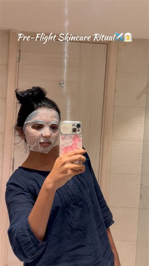 My Quick Pre-Flight Skin Routine🧴✈️ #minivlog #shortvideo #cabincrew #fyp #skincare #grwm #shorts
