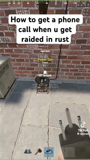How to get a phone call when you getting raided in rust#foryou #reels#rust#shorts #frostbitex