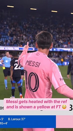 11M views · 139K reactions | Messi wasn’t happy with the referee after being denied a late free kick in Miami’s 3-3 draw vs. San Jose  | Bleacher Report Football | Facebook