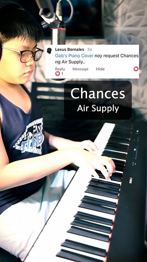 80K views · 3.7K reactions | Chances - Air Supply (1980) Cover Lexus Bornales #piano #chances #airsupply #music #cover | Gab's Piano Cover | Facebook
