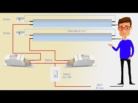 Two Tube light connection with one choke | Tube Light | Earthbondhon