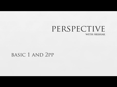 Perspective drawing: basics of 1 and 2 point rectilinear perspective