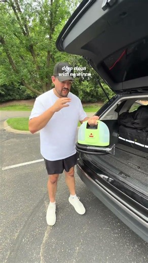 🚗✅ Deep clean without the wires! This cordless green clean machine by BISSELL is a game changer! It