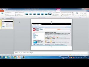 Powerpoint 2010 - Screenshots direkt in Powerpoint erstellen und einfügen