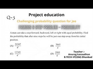 The 9 step problem - probability | probability from yellow book Q 3 #projecteducation #challenging