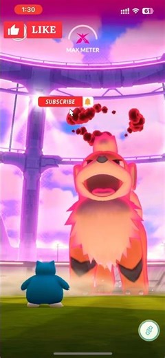 Dynamax Growlithe and Arcanine Max Battle in Pokemon go #short