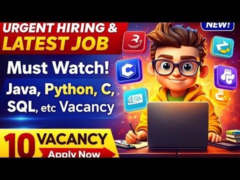 #latest #Java,#c,#python Developer Jobs for Fresher | 0-4 Year Experience |10vacancy| Urgent Hiring