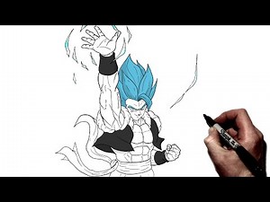 How To Draw Gogeta Blue | Step By Step | Dragon Ball