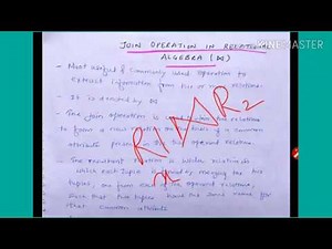 Join Operation in relational algebra - lecture79/DBMS