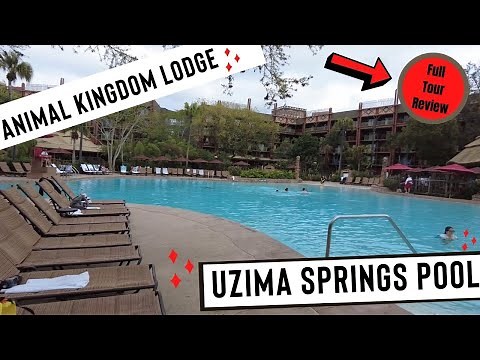 UZIMA SPRINGS Feature POOL Tour * Disney Animal Kingdom Lodge * Full Review * Jambo House