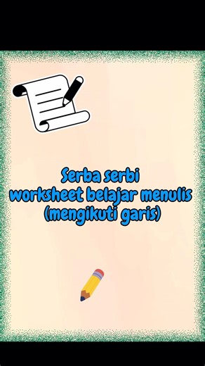 Cara cepat bikin worksheet menulis di Canva ✍️ #canvahacks #worksheetanak #tutorial