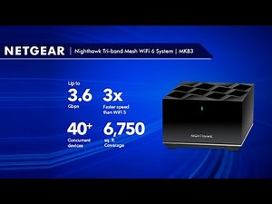 Meet the NETGEAR Nighthawk Tri-band Mesh WiFi 6 System | MK83