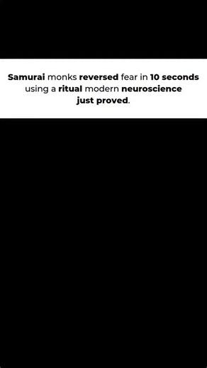 @occult.sage on Instagram: "Samurai monks had a method few people alive could even explain. Ten seconds. One breath. Fear dissolved. The mind sharpened. Modern neuroscience finally has a name for it. A rapid vagal reset. But the monks weren’t chasing science. They were chasing certainty. Most people think fear is a feeling. It isn’t. It’s a body signal. A misfire. A loop that never got corrected. The monks corrected it instantly. They learned that if you change the signal, the emotion obeys. If 