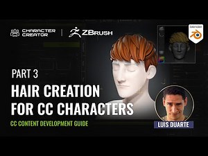 Hair Creation for CC Characters with Blender or ZBrush - PART 3 | CC Content Development Guide