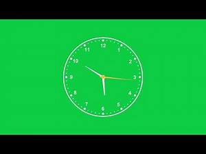 12 Hours Analog Clock in 12 Minutes | Fast Time Lapse Animation