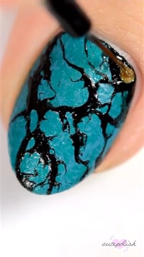 Turquoise Stone Nail Art #nailart | cutepolish