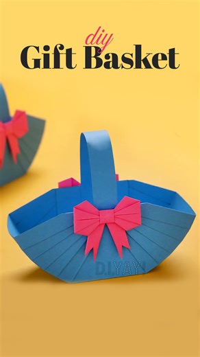 815K views · 11K reactions | How to make gift basket out of paper! ❤️ ✨ #diy #papercrafts #GiftIdeas #craft #artandcraft | D.I.Yay | Facebook