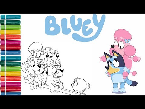 💙🩵💙 Coloring Bluey and Friends - The Ultimate Coloring Adventure!