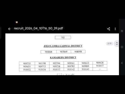 Office subordinate result 2026 | Ts high court result 2026 | District wise #officesubordinate result