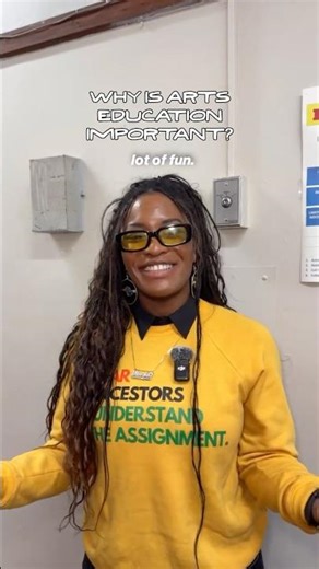 Nasia Thomas shares why she believes arts education is important 🧡 #artseducation #broadway