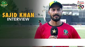 Sajid Khan Interview | Karachi Blues vs Quetta | Match 10 | National T20 Cup 2025 | PCB | MA2A #KHIBvsQTA | #NationalT20 | Pakistan Cricket Team