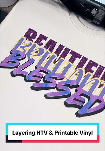 Layering HTV & Printable Vinyl Tutorial