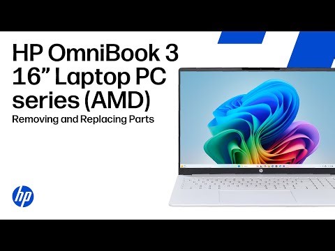 Remove and replace parts | HP OmniBook 3 16-inch PC series (AMD)