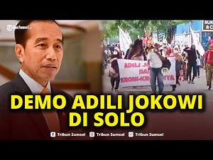🔴Gerakan Adili Jokowi di Solo, Puluhan Orang Mulai Bergerak Sampai Bawa Spanduk