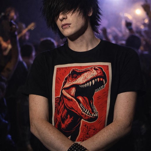 Red Signal from the Void – Retro Alien Horror Rock & Metal T-Shirt - Etsy.de