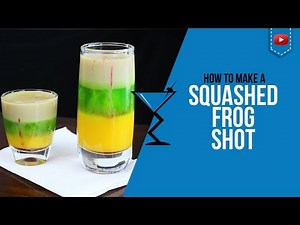 Squashed Frog Shot - How to make a Squashed Frog Cocktail Recipe for Halloween