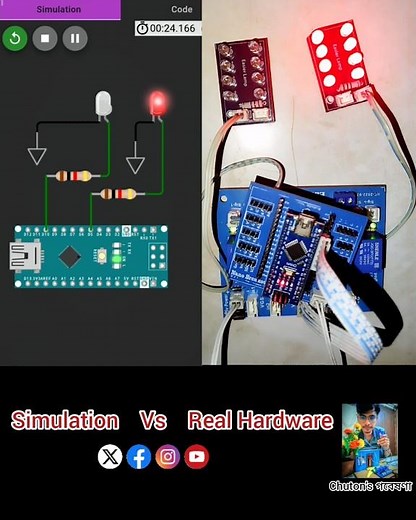 How to Blink an LED with Arduino||Simulation vs Reality||Arduino Tutorial : Blinking an LED||