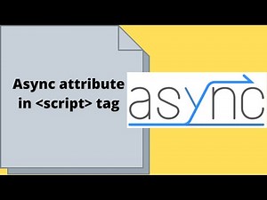 Async attribute in script tag I Java script I pagespeed I Async Tutorial