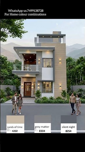 Modern House Colour Combination Ideas 🏡✨ | Trending Exterior Colours for Dream Homes