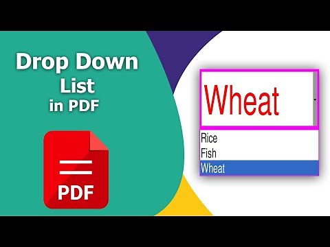 How to create multiple drop down list in pdf form using Nitro Pro