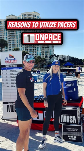 Your watch tells you the pace. @onpacerace Pacers help you finish strong🏁❤️ Why use race pacers? • steady, even pacing • real-time adjustments for hills & crowds • less mental math, more running • built-in motivation when it gets hard • someone experienced to trust • watches show time, pacers deliver it! #ClearwaterMarathon #RacePacers #OnPace #HappyPaceHappyRace #PaceTeam | OnPace Race