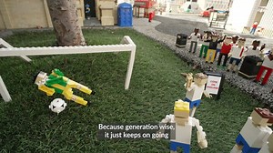 Pat Sharp unveils 1996 UK high street model at Legoland Windsor