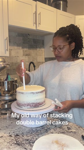 New Techniques for Stacking Double Barrel Cakes