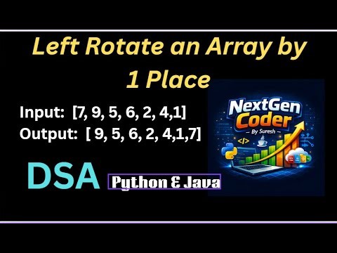 Left Rotate an Array by 1 Place