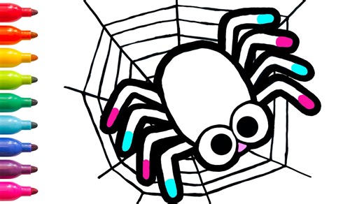 📌 Please subscribe to my Youtube channel: https://bit.ly/2GIVCUI Hello! It's Sophia. I'm drawing a cute spider in this video. Let's draw with me! | Magic Fingers Art