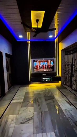 mashallah ❤️ led panel n cialing design completed 👌💯 lobby work complete