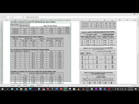 How to Create a Spreadsheet Estimating Template for CHB Masonry Walls