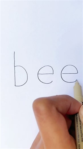 How to Draw Bee! 🐝✨ #art #drawingideas #bee #coloring #shorts #creative