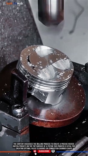 Innovation Piston Milling Machine: Precise Notch, Fast, Automatic Machine Accuracy #tech