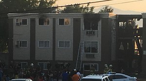 Midvale apartment building burns, at least 60 displaced