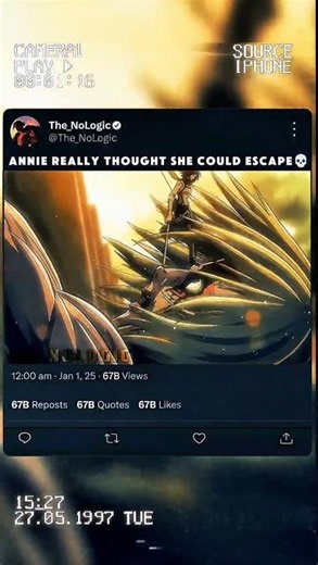 Annie Was Seconds Away.. Then Mikasa Appeared