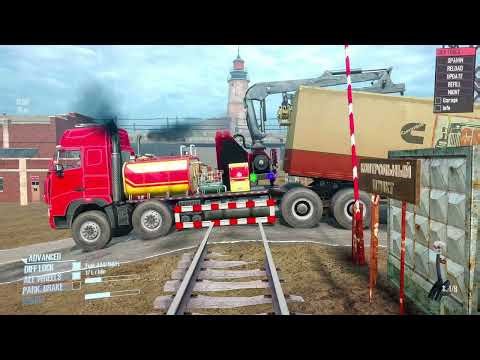 Spintires: Mudrunner | Big Truck with Large Metal Pipe Mud Wrestling Match Day91