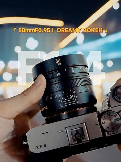 Testing the Brightin Star 50mm F0.95 today — insanely creamy bokeh 👀